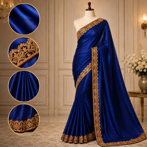 Premium Dupion Silk Saree with Blouse Piece